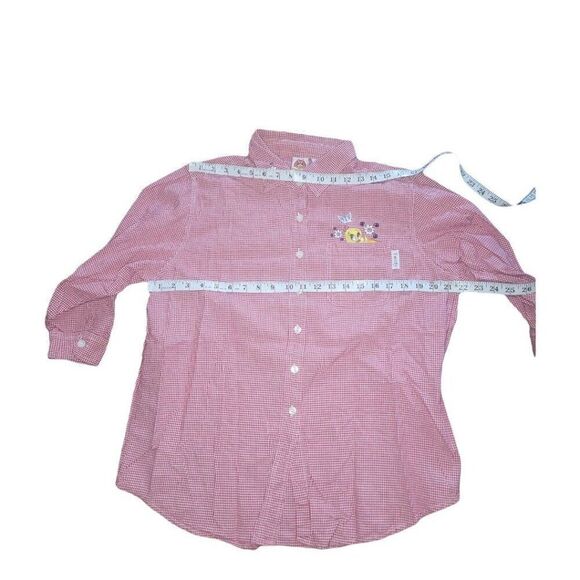 Looney Tunes Button Down Shirt Women Sz 14 / 16 W Tweety Long Sleeve Embroidered - Picture 5 of 6